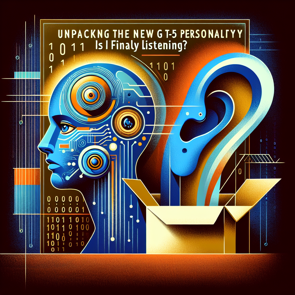 Unpacking the New GPT-5 Personality: Is AI Finally Listening?